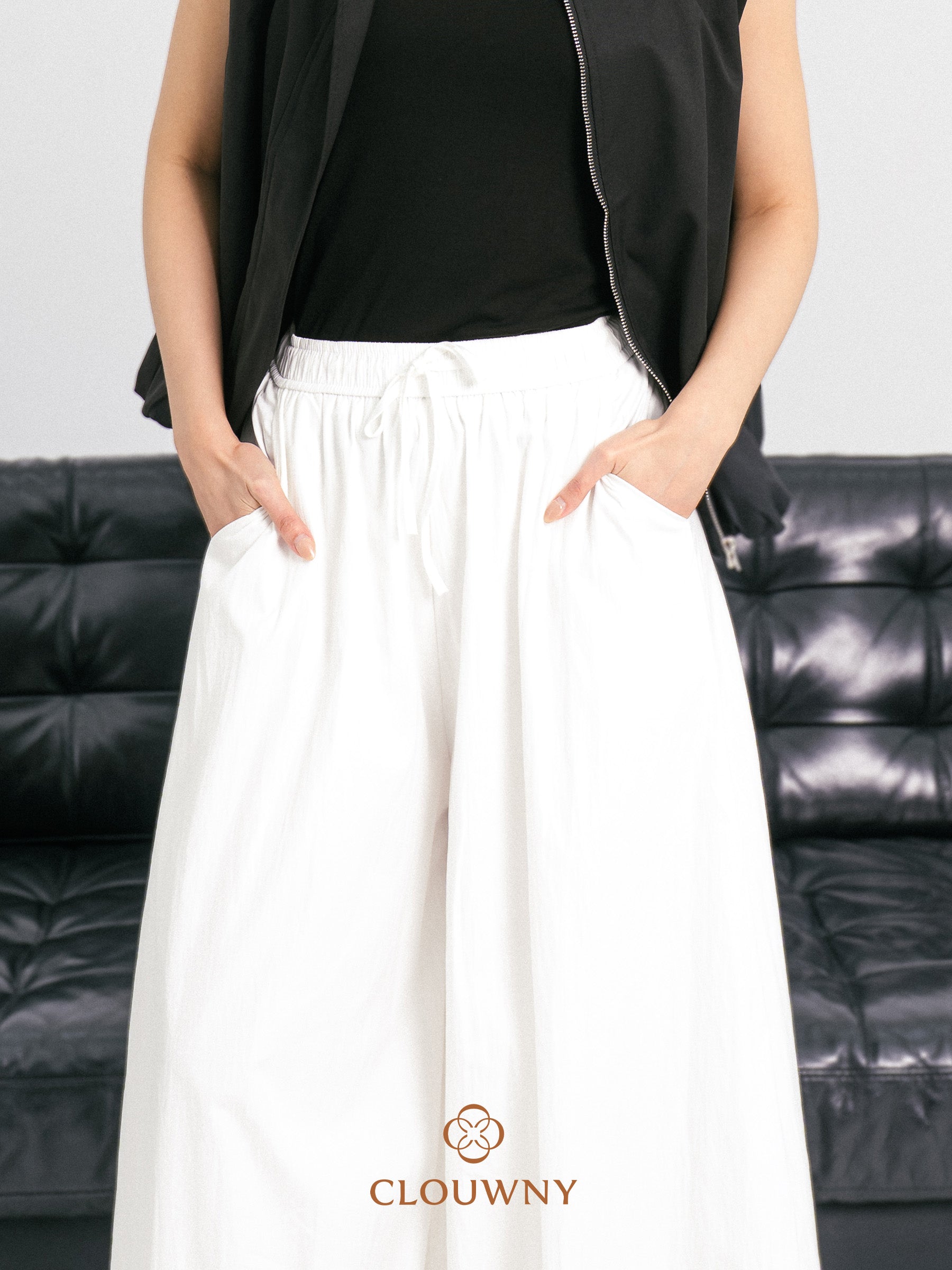 Sasya Ballon Pants - White